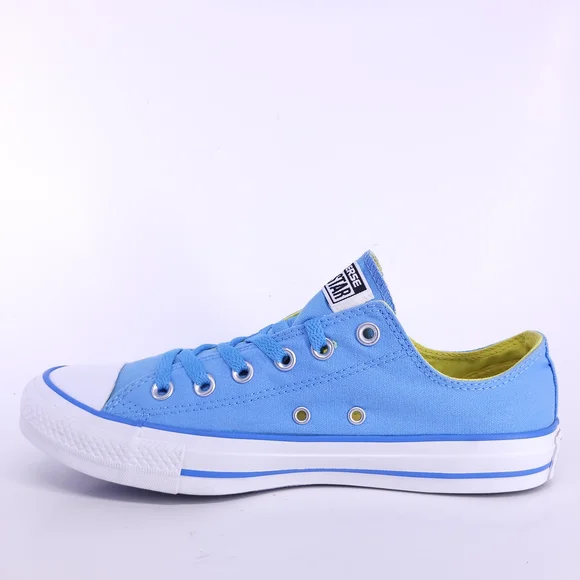 Converse All Star Blue and Yellow Low-Top Sneakers - Picture 4 of 12